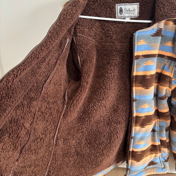 Outback Trading Co Women's Size MD Dawn Sherpa Lined Fleece Jacket - Picture 3 of 10